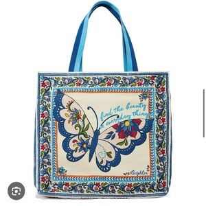 Brighton Canvas Butterfly Tote